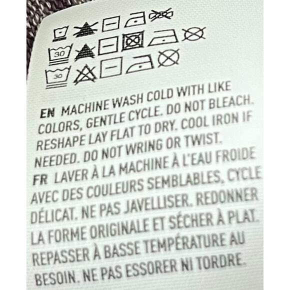 AMERICAN EAGLE OUTFITTERS LONG SLV HOODIE, WOMENS, S-PURPLE/GREY STRIPE-DRAWCORD - Picture 11 of 11